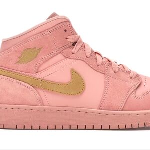 Air Jordan 1 Mid Coral Gold  B06931-600 GUC. Size 7Y. OBO